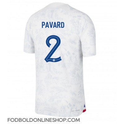 Frankrig Benjamin Pavard #2 Udebanetrøje VM 2022 Kortærmet